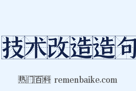 技术改造造句是什么意思的图片